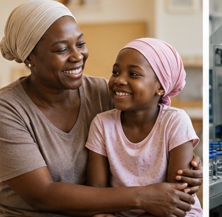 A mother and daughter